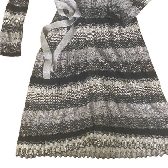 Laundry by Design Brown/Tan Wrap Midi Dress with attached slip. Size Small. - Picture 7 of 11